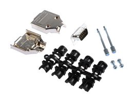 MP010161 - D Sub Connector, Kit, Standard, Plug, MCP D-SUB Kits, 9 Contacts, DE, Solder Cup - MULTICOMP PRO