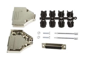 MP010166 - D Sub Connector, Kit, Standard, Receptacle, MCP D-SUB Kits, 25 Contacts, DB, Solder Cup - MULTICOMP PRO