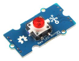 111020045 - LED Button Board with Cable, Yellow, 3.3V / 5V, Arduino & Raspberry Pi Board - SEEED STUDIO