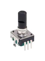 PEC12R-2220F-S0024 - Rotary Encoder, Mechanical, Incremental, 24 PPR, 24 Detents, Vertical, With Momentary Push Switch - BOURNS