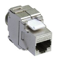 MP010446 - Modular Connector, RJ45 Jack, 1 x 1 (Port), 8P8C, Cat6a, Cable Mount - MULTICOMP PRO