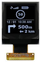 MDOG128128FV-WM - Graphic OLED, 128 x 128, White on Black, 3V, I2C, Parallel, SPI, 25.9mm x 30.1mm, -40 °C - MIDAS