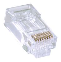 TDPTC5E - Modular Connector, RJ45 Plug, 1 x 1 (Port), 8P8C, Cat5e, Cable Mount - L-COM
