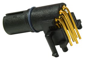 MSDS-04PMMR-EE0001 - Sensor Connector, M Series, M12, Male, 4 Positions, PCB Pin, Right Angle PCB Mount - AMPHENOL LTW