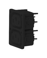 3-124-302 - Extension Lead, 3 Outlets, IEC 60320 Type F, 15 A, 250 V, IEC 60320 Type E - SCHURTER