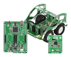 MIKROE-1828 - Hackers and Makers Kit, Buggy, nRF8001, PIC32MX460F512L - MIKROELEKTRONIKA