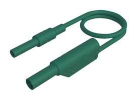 934040104 - Banana Test Lead, 4mm Stackable Banana Plug, Shrouded, 4mm Banana Socket, Shrouded, 9.9 ", 250 mm - HIRSCHMANN TEST AND MEASUREMENT