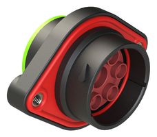 AHDP02-24-07PN-SRA - Circular Connector, DuraMate™ AHDP Smooth Ring Adapter Series, Panel Mount Receptacle, 7 Contacts - AMPHENOL SINE/TUCHEL