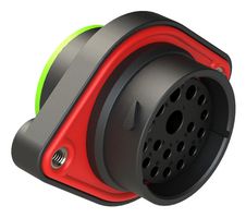 AHDP02-24-18SN-SRA - Circular Connector, DuraMate™ AHDP Smooth Ring Adapter Series, Panel Mount Receptacle - AMPHENOL SINE/TUCHEL