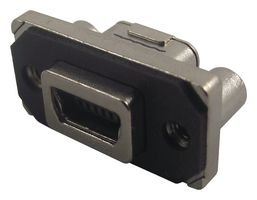 MUSBB151M0 - USB Sealed Connector, Mini USB Type B, USB 2.0, Receptacle, 5 Position, Panel Mount, IP67 - AMPHENOL COMMUNICATIONS SOLUTIONS