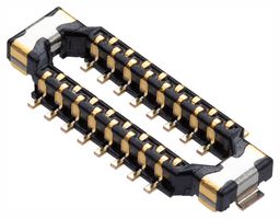 203390-0323 - Stacking Board Connector, Quad-Row 203390 Series, 32 Contacts, Plug, 0.175 mm - MOLEX