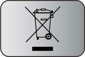 MP011006 - Label, Self Adhesive, 20 mm, 30 mm, Polyester, WEEE Wheeled Bin (Symbol) - MULTICOMP PRO