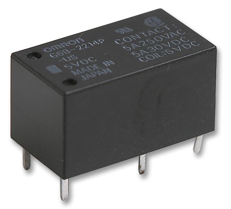 OMRON Power - General Purpose G6B-2214P-US DC24 RELAY, DPST-NO, 250VAC, 30VDC, 5A OMRON 9949240 G6B-2214P-US DC24