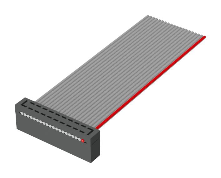 SAMTEC Picoflex and Ribbon HCSD-05-S-02.00-01-T-N-G-RW CORD ASSY, 10P IDC RCPT-FREE END, 50.8MM SAMTEC 3740143 HCSD-05-S-02.00-01-T-N-G-RW