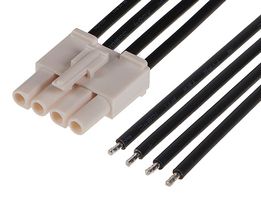 216291-1043 Cable ASSY, 4P WTB Rcpt-Free End, 23.6" Molex