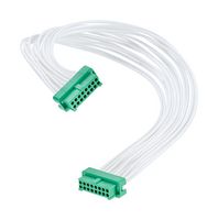 G125-FC10605L0-0300F Cable ASSY, Gecko Rcpt-Rcpt, 300mm Harwin