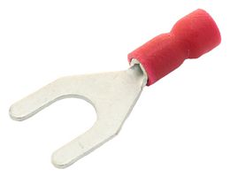 SVEL1-5 Crimp Terminal, Fork, 5mm, Red, Pk100 multicomp Pro