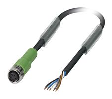 SAC-5P- 5,0-115/M 8FSB Sensor Cord, 5P, M8 Rcpt-Free End, 5m Phoenix Contact