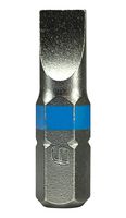 DT000439 Slotted Driver Bit, 4mm X 25mm, Steel Duratool