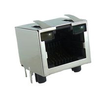 RJHSE-5380-04 RJ45 Conn, R/A Jack, 8P8C, 4GANGED, Th Amphenol ICC