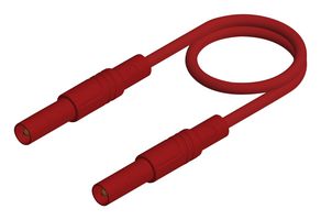 934176101 Test Lead, 4mm Banana Plug, Red, 2m Hirschmann Test And Measurement