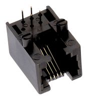 615004141121 RJ11 Conn, R/A, Jack, 6P4C, 1PORT, Th Wurth Elektronik