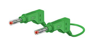 66.9407-050-25 Pvc Test Lead, Green, 500mm, 600v, 32A STAUBLI