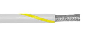 3051 WY001 Wire, WH/YL, 22AWG, 7/30AWG, 304.8m Alpha Wire