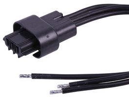 216621-1032 WTB Cable, 3P Squba Rcpt-Free End, 11.8" Molex