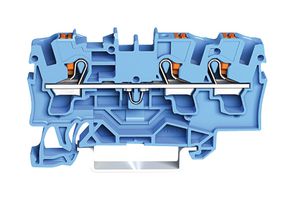 2204-1304 Terminal Block, DINRAIL, 3WAYS, 10AWG Wago