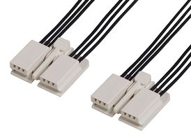216330-1061 CABLE, 6P EDGELOCK RCPT-RCPT, 3.9" MOLEX