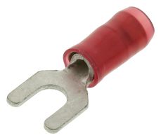 19131-0030 TERMINAL, FORK TONGUE, #6, 18AWG, RED MOLEX