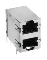 615016240521 RJ45 Conn, R/A, Jack, 8P8C, 2PORT, Th Wurth Elektronik