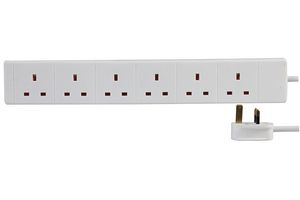 2068-3M Extension Lead, 6Way, 3M Pro Elec