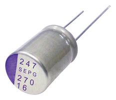16SEPG270M Cap, 270µF, 16V Panasonic