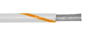 1553 WO005 Hook-Up Wire, 20AWG, WHT/Org, 30m Alpha Wire