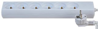 PEL00973 Power Strip, 6 Outlet, 16A, 250V, 10m Pro Elec