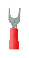 171551-1 Crimp Terminal, Fork, #8, 18AWG, Red Amp - Te Connectivity