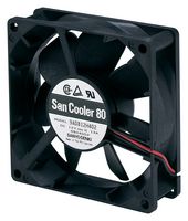 9A0812H4011 AXIAL FAN, 80MM, 12VDC, 36.4CFM, 29DBA SANYO DENKI