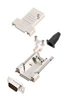 L17DTSL09-RG-LJS-T+L717SDE09P D Sub Connector, Plug, 9Pos, Solder Amphenol ICC