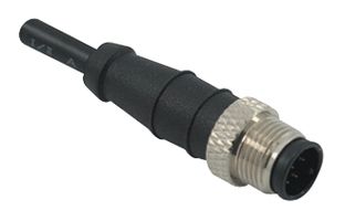 2MT3012-W08200 Circular Cable ASSY, 8 Way, 1m, Black multicomp Pro