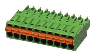 FMC 1,5/10-ST-3,81 Terminal Block, Pluggable, 10WAYS, 16AWG Phoenix Contact