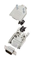 L17DTPK-M-09+L717SDE09P D Sub Connector, Plug, 9Pos, Solder Amphenol ICC