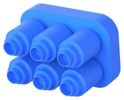 1586359-6 Cable Seal, 2.11mm, Silicone Rubber Te Connectivity