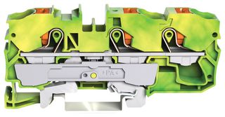 2210-1307 3-Conductor Ground Terminal Block Wago