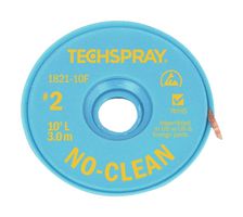 1821-10F Braid, NO-Clean Desoldering, 10ft TECHSPRAY