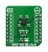 MIKROE-3869 6DOF IMU 11 CLICK BOARD MIKROELEKTRONIKA
