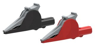 72-14312 Alligator Clip W/4mm Jack, 36A, Blk/Red Tenma