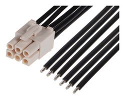 216291-1061 Cable ASSY, 6P WTB Rcpt-Free End, 5.9" Molex