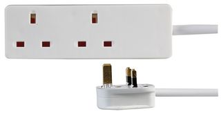 1592 3M Extension Lead Two Gang 3M Pro Elec